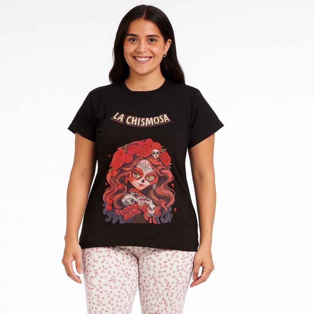 La Chismosa Women's Unisex Soft T-Shirt Short Sleeve